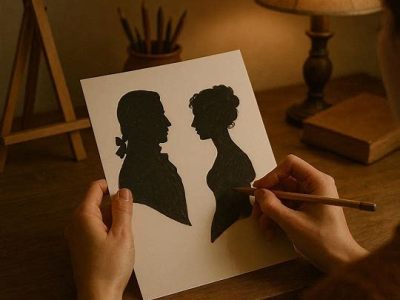 Why did people draw Silhouettes in the Regency Era?
